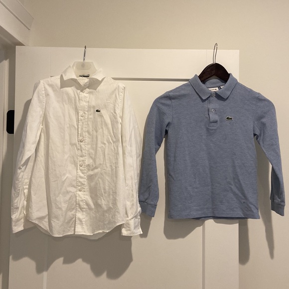 TWO Lacoste shirts for 10YR olds, slim fit, great condition - Picture 3 of 14